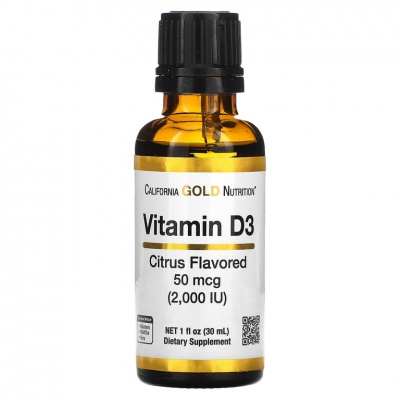  California Gold Nutrition Vitamin D3 50  30 